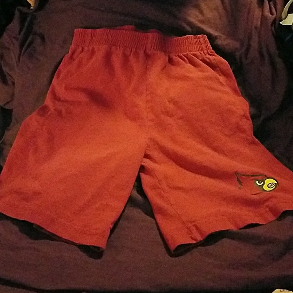 Red boys U of L shorts